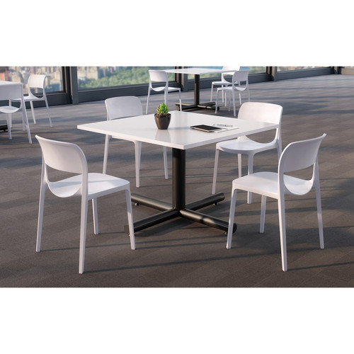 Lorell Hospitality Collection Tabletop - For - Table TopHigh Pressure Laminate (HPL) Square, White (LLR99858)