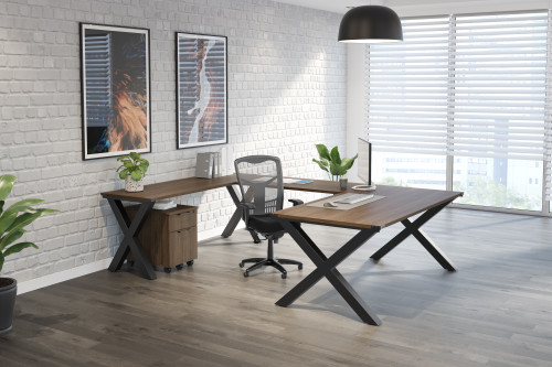 Rustic U" Desk 72"D x 102"W Rustic U" Desk 72"D x 102"W