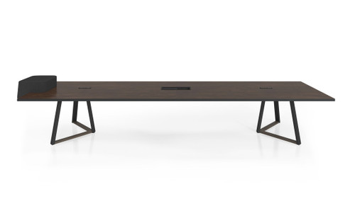 Groupe Lacasse Rectangular Conference Table with Power Modules (MOSGL-QM22)