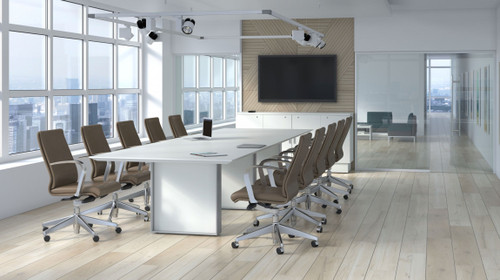 Groupe Lacasse Rectangular Conference Table with Knife Edge Top (MOSGL-QM6)