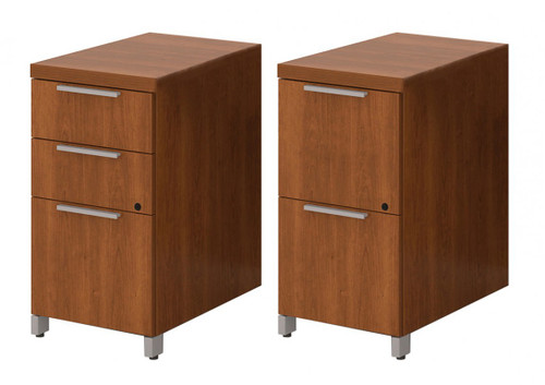 Groupe Lacasse Pair of 2 & 3 Drawer Pedestal (MOSGL-QUAD1) Groupe Lacasse Pair of 2 & 3 Drawer Pedestal (MOSGL-QUAD1)