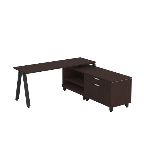 Elements VA-Leg “L” Workstation with Riser Legs (MOSWSXE1075)