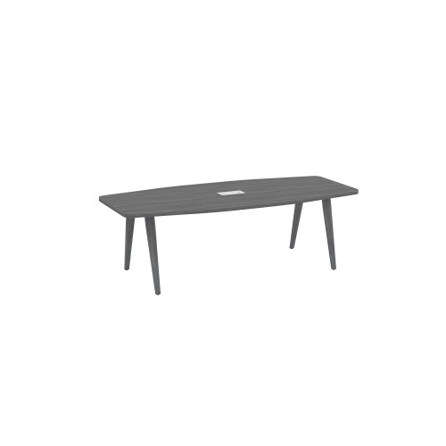6' Boat Shaped Conference Table Wood VA Legs (MOSPLCBS6VAW)