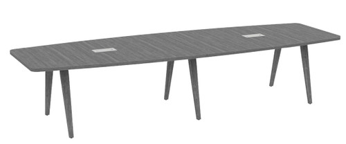 Boat Shaped Conference Tables with VA-Leg Wood Base (MOSPLCBSVAW)