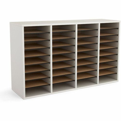 Safco Adjustable Shelves Literature Organizers - 36 Compartment(s) - Compartment Size : 2.50" x 9" (SAF9424GR)