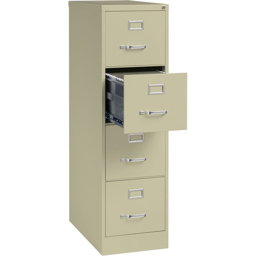 Lorell Fortress Series 26-1/2" Commercial-Grade Vertical File Cabinet - 15" Width x 26.5" Depth x - (LLR60193)