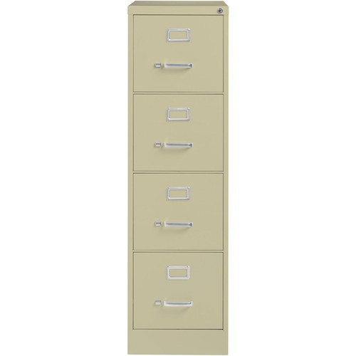 Lorell Fortress Series 26-1/2" Commercial-Grade Vertical File Cabinet - 15" Width x 26.5" Depth x - (LLR60193)