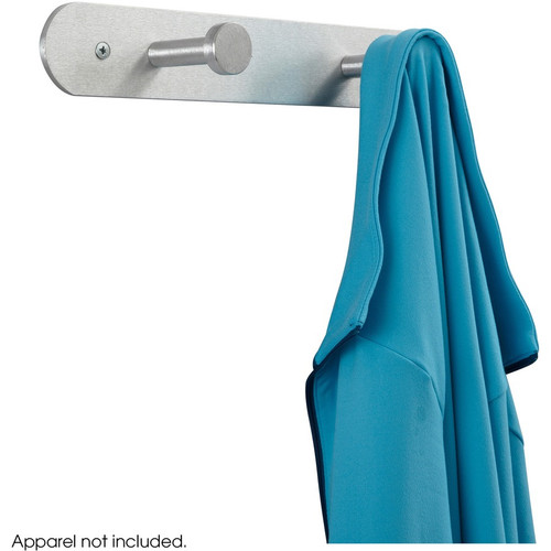 Safco Nail Head Coat Hook - 2 Hooks - 20 lb (9.07 kg) Capacity - 2" Height x 12" Width - 1" Size - (SAF4200)