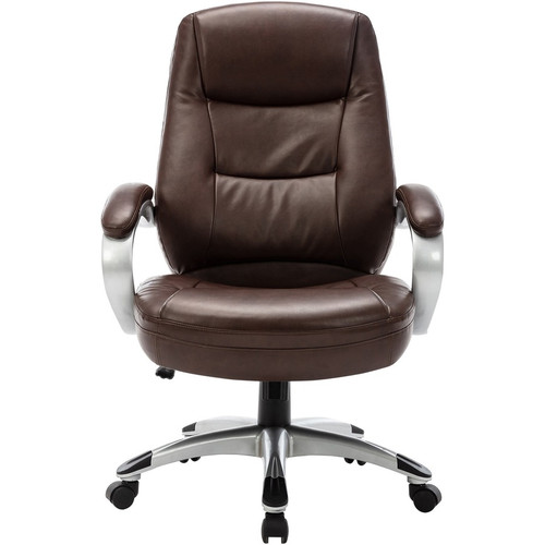 Lorell Westlake Series Executive High-Back Chair - Saddle Seat Color - Leather Seat Material - - - (LLR63280)