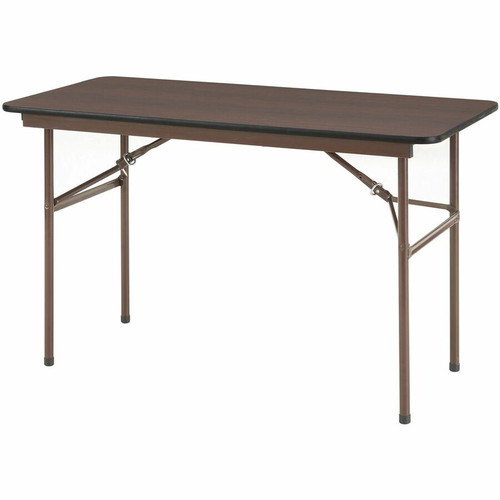 Lorell Economy Folding Table - Melamine Rectangle Top - 500 lb Capacity - 48" Table Top Length x x (LLR65759)