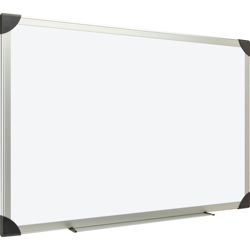 Lorell Dry-erase Board - 72" (6 ft) Width x 48" (4 ft) Height - White Styrene Surface - Aluminum - (LLR55653)