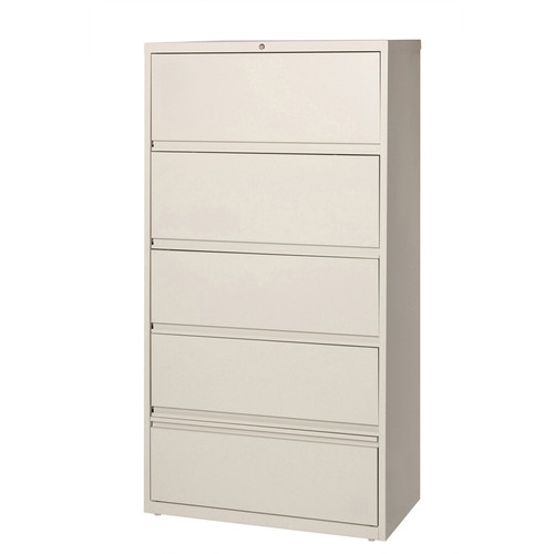 Lorell Fortress Lateral File with Roll-Out Shelf - 36" Width x 18.6" Depth x 68.8" Height - 5 x for (LLR43512)