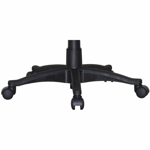 Lorell Managerial Mid-back Chair - Black Frame Color - 5-star Base - Black - Bonded Leather - 1 (LLR84869)