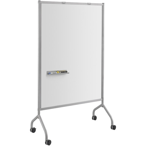 Safco Impromptu Magnetic Whiteboard Screens - Gray Surface - Gray Steel Frame - Rectangle - - Tray, (SAF8511GR)