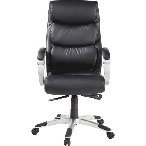 Lorell Executive High-back Chair with Flexing Arms - Powder Coated Frame Color - 5-star Base - - - (LLR60620)