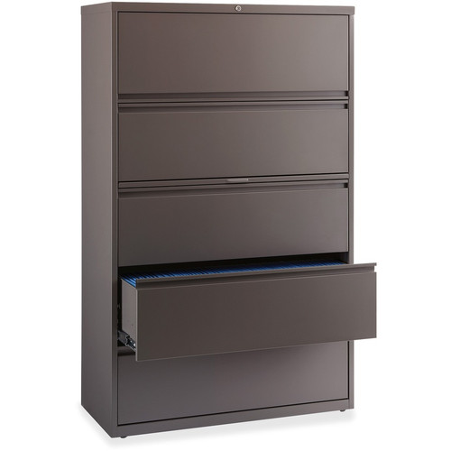 Lorell Fortress Series Lateral File w/Roll-out Posting Shelf - 42" Width x 18.6" Depth x 67.6" - 1 (LLR60473)