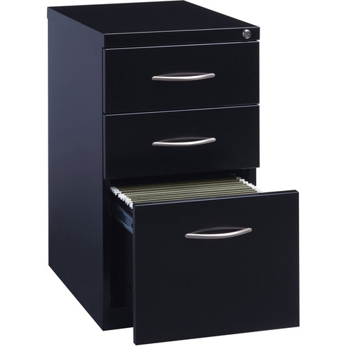Lorell Premium Box/Box/File Mobile File Cabinet with Arch Pull - 15" Width x 22.9" Depth x 27.7" - (LLR79129)