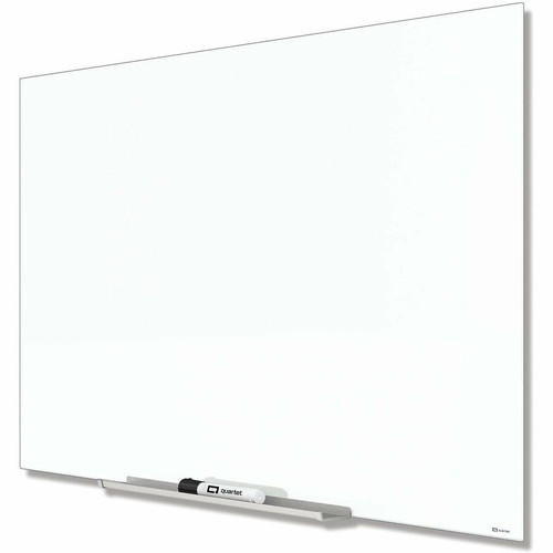 Quartet InvisaMount Magnetic Glass Dry-Erase Board - 50" (4.2 ft) Width x 28" (2.3 ft) Height - - - (QRTG5028IMW)