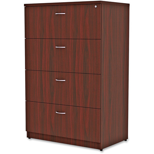Lorell Essentials Series 4-Drawer Lateral File - x 1" Thickness Top, 54.8" Height x 35.5" Width x - (LLR34386) Lorell Essentials Series 4-Drawer Lateral File - x 1" Thickness Top, 54.8" Height x 35.5" Width x - (LLR34386)