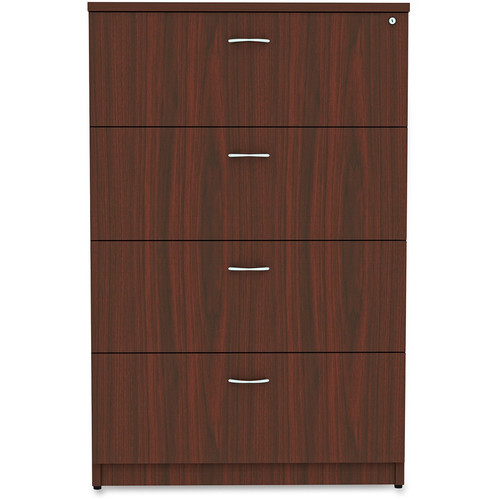 Lorell Essentials Series 4-Drawer Lateral File - x 1" Thickness Top, 54.8" Height x 35.5" Width x - (LLR34386)