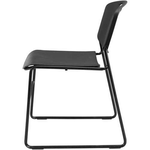 Lorell Heavy-duty Standard-height Stack Chairs - Plastic Seat Material - Plastic Back Material - - (LLR62528)
