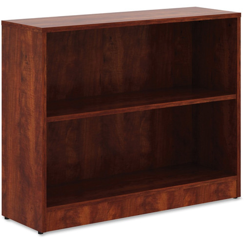 Lorell Laminate Bookcase - 2 Shelf(ves) - 29.50" Height x 36" Width x 12" Depth - Sturdy, Feet, - - (LLR99779)