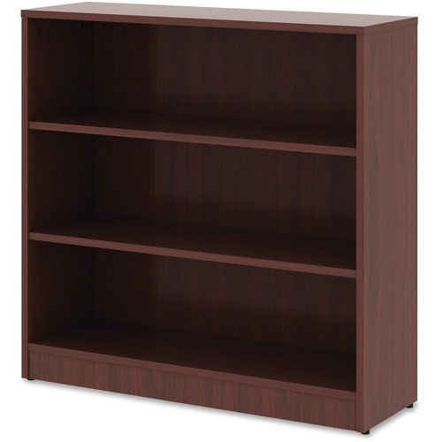 Lorell Laminate Bookcase - 3 Shelf(ves) - 36" Height x 36" Width x 12" Depth - Sturdy, Adjustable - (LLR99781)