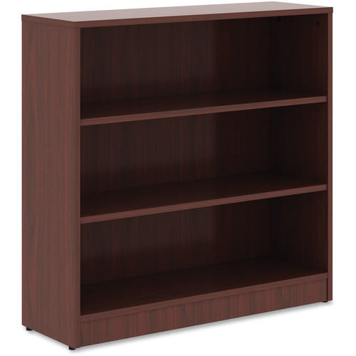 Lorell Laminate Bookcase - 3 Shelf(ves) - 36" Height x 36" Width x 12" Depth - Sturdy, Adjustable - (LLR99781)