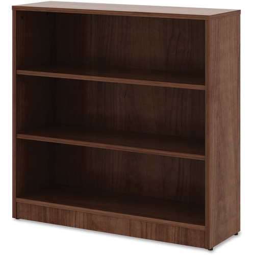 Lorell Laminate Bookcase - 3 Shelf(ves) - 36" Height x 36" Width x 12" Depth - Sturdy, Adjustable - (LLR99783)