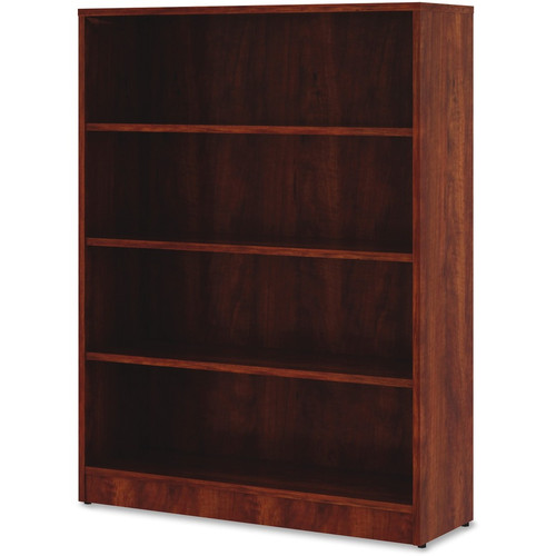 Lorell Laminate Bookcase - 4 Shelf(ves) - 48" Height x 36" Width x 12" Depth - Sturdy, Adjustable - (LLR99785)