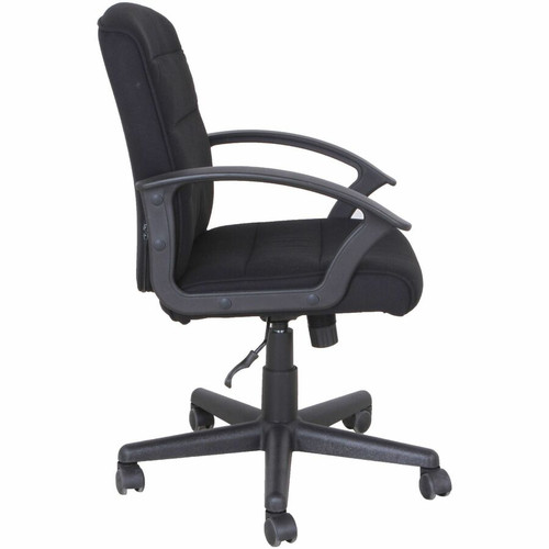 Lorell SOHO Upholstered Task Chair - Black Seat Color - Fabric Seat Material - Black Back Color - - (LLR83306)