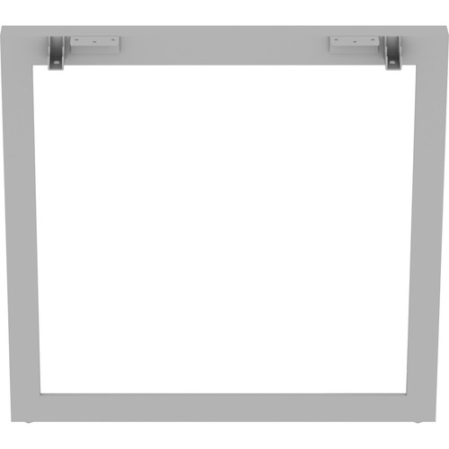 Lorell Relevance Series Desk-height Side Leg Frame - 29.1" Height x 28.5" Width - Finish: Silver - (LLR16205)