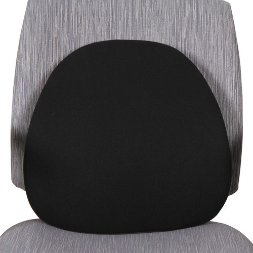 Lorell Ergo Lumbar Back Support - Black - Fabric, Memory Foam - 1 Each (LLR42170)