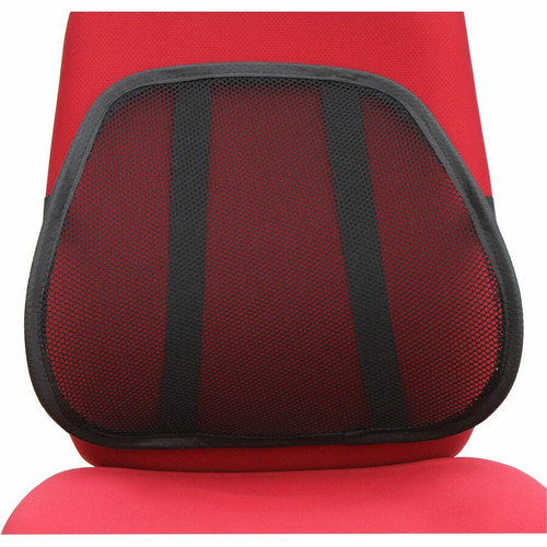 Lorell Ergo Mesh Lumbar Back Support - Black - 1 Each (LLR42171)