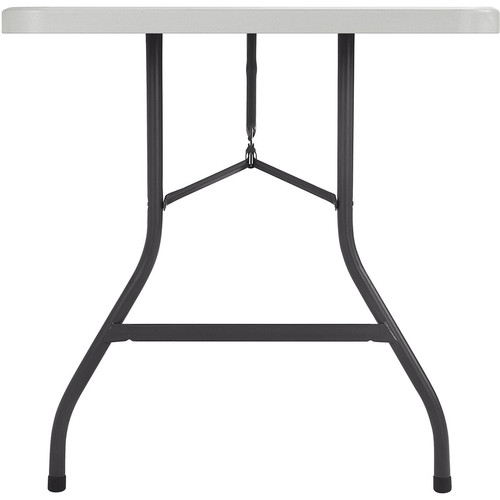 Lorell Ultra-Lite Banquet Table - Light Gray Rectangle Top - Dark Gray Base - 600 lb Capacity - 96" (LLR66654)