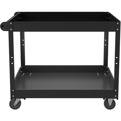 Lorell Utility Cart - 2 Shelf - 400 lb Load Capacity - Steel - 36" Length x 24" Width x 32" Height (LLR59690)