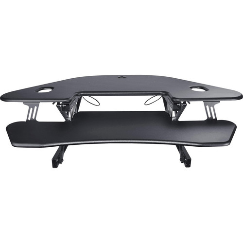 Lorell Corner Desk Riser - 40 lb Load Capacity - 18" Height x 45.50" Width - Desktop - Black (LLR82014)