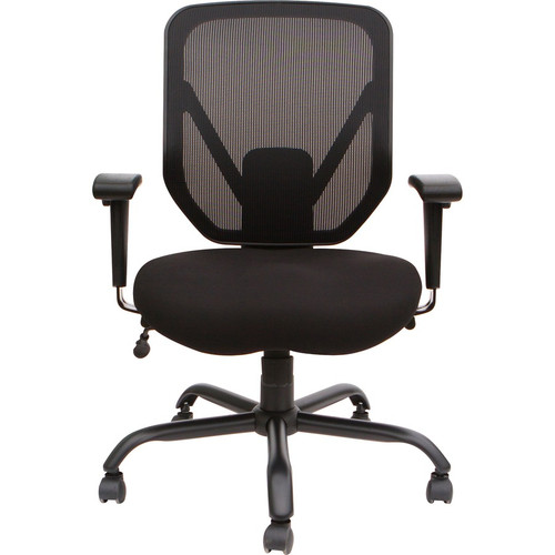 SOHO SOHO Big & Tall Mesh Back Chair - Black Seat Color - Fabric Seat Material - Black Back Color - (LLR81804)