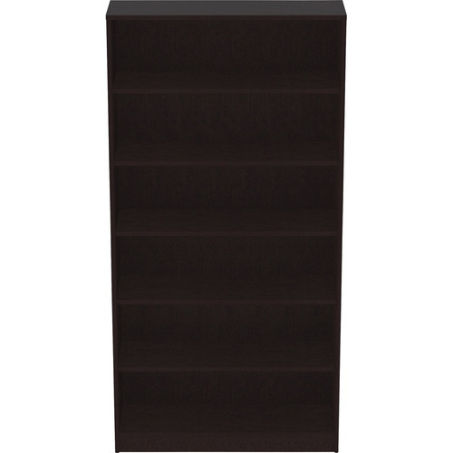 Lorell Laminate Bookcase - x 0.8" Thickness Shelf, 72" Height x 36" Width x 12" Depth - 6 Shelve(s) (LLR18228)