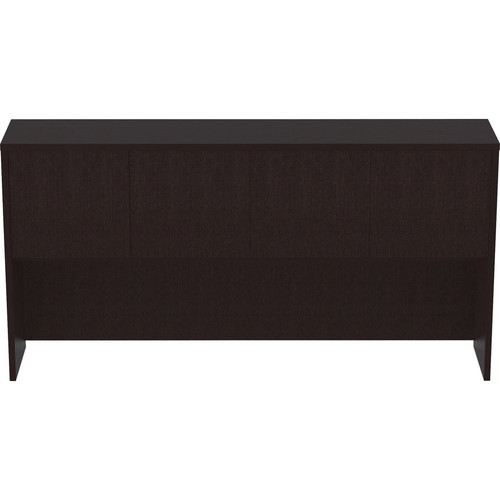 Lorell Essentials Series Stack-on Hutch - 36" Height x 72" Width x 15" Depth Hutch - 4 Door(s) - - (LLR18214)