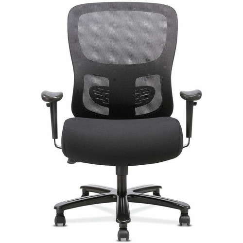 Sadie Big and Tall Task Chair - Black Seat Color - Fabric, Plush Seat Material - Black Back Color - (BSXVST141)
