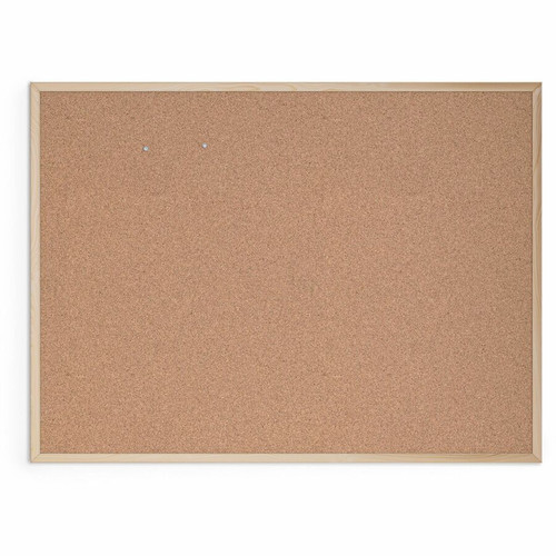 U Brands Cork Bulletin Board - 36" Board Height x 48" Board Width - Natural Cork Surface - Durable, (UBR003U0001)