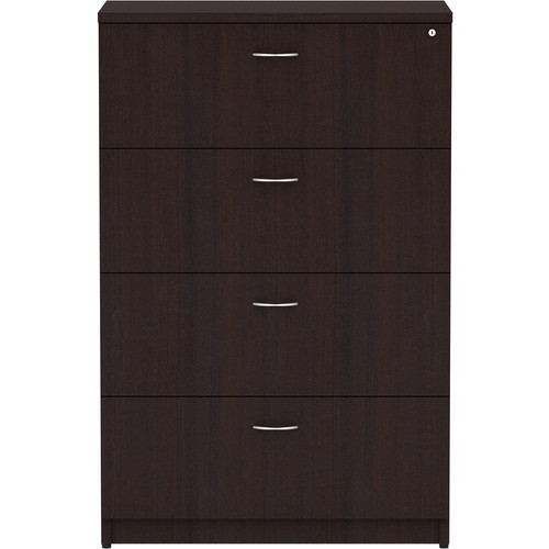 Lorell Essentials Series 4-Drawer Lateral File - 54.8" Height x 35.5" Width x 22" Depth Lateral x - (LLR18274)