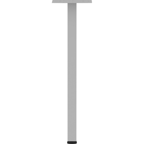 Lorell Relevance Series Offset Square Leg - Powder Coated Silver Square Leg Base - 28.50" Height x (LLR16250)