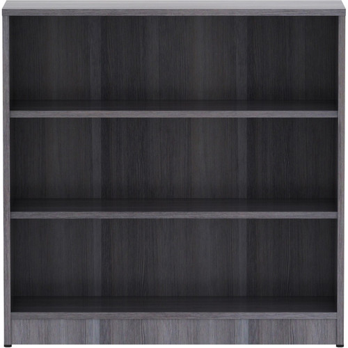 Lorell Laminate Bookcase - 36" Width x 12" Depth x 36" Height - 3 x Shelf(ves) - Sturdy, Laminated, (LLR69626)