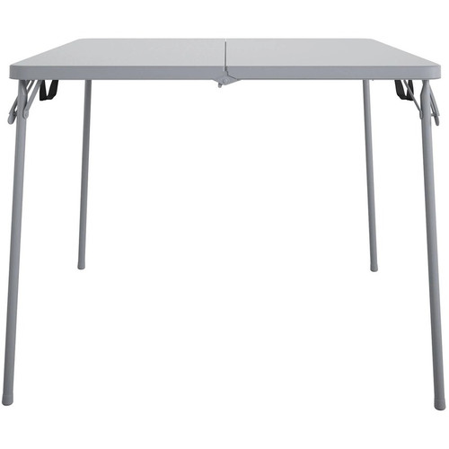 Cosco XL Fold-in-Half Card Table - Four Leg Base - 4 Legs - 200 lb Capacity - 38.50" Table Top x - (CSC14036GRY1E)