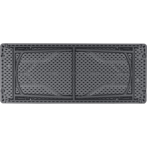 Dorel Zown Corner Blow Mold Large Folding Table - 4 Legs - 800 lb Capacity - 72" Table Top Width x (CSC60526SGY1E)