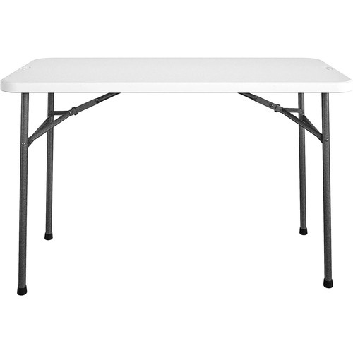Cosco Straight Folding Utility Table - Rectangle Top - Four Leg Base - 4 Legs - 200 lb Capacity - x (CSC14146WSL1E)