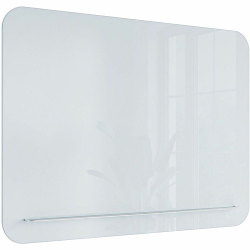 U Brands Magnetic Glass Frameless Dry-Erase Board - 48" (4 ft) Width x 36" (3 ft) Height - White - (UBR4849U0001)