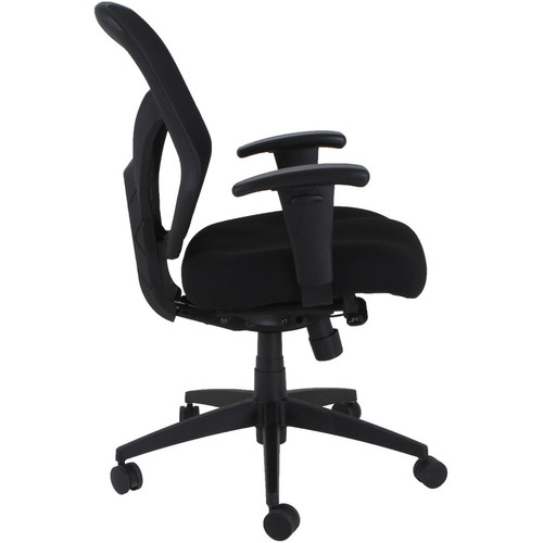 Lorell Executive Mesh High-Back Office Chair - Black Seat Color - Fabric Seat Material - Black Back (LLR40212)